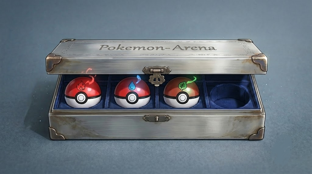 Open Pokemon Arena starter case